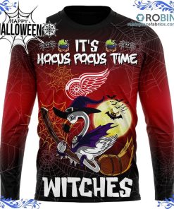 detroit red wings halloween jersey flamingo witches hocus pocus all over print 349 h2wM9