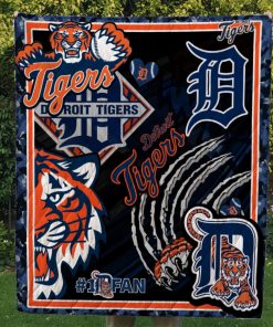 Detroit Tigers Quilt & Fleece Blanket