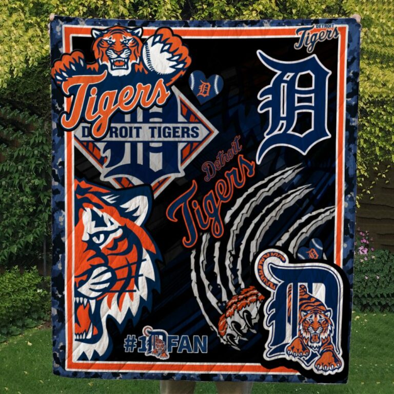 Detroit Tigers Quilt & Fleece Blanket