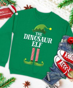 dinosaur elf matching family group christmas party pajama ugly christmas sweatshirt 1 TlDzD