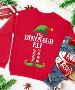 dinosaur elf matching family group christmas party pajama ugly christmas sweatshirt 3 52etF