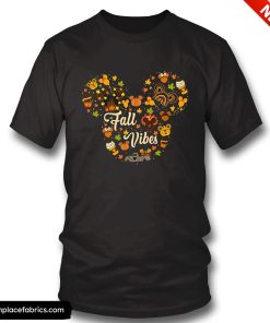 disney thanksgiving mickey fall vibes t shirt ywudqm
