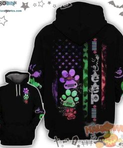 Dog Paws Jeep Halloween Black 3D All-Over Print Unisex Hoodie