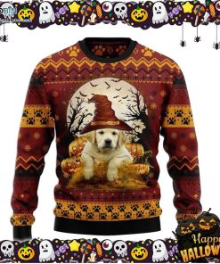 Dog Pumpkin Halloween Ugly Sweater