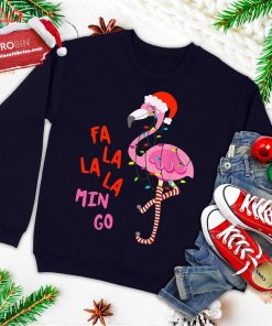 fa la la la mingo flamingo for christmas xmas gift ugly christmas sweatshirt 4 7yxt7