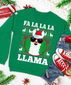 fa la la llama funny ugly christmas cute ugly christmas sweatshirt 1 D968h