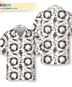 festive halloween gentleman skull casual short sleeve hawaiian shirts 249 kj1Gr