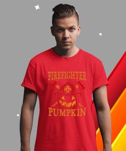 firefighter pumpkin and firefighter halloween costume funny halloween shirt 132 hx7fdp