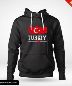 flag souvenir and turkish map distressed turkiye hoodie kfct6o