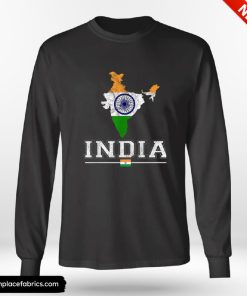 Flag Souvenir Indian Map Distressed India Vintage Shirt