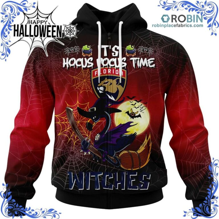 Florida Panthers Halloween Jersey Flamingo Witches Hocus Pocus All Over Print – AOP Shirt