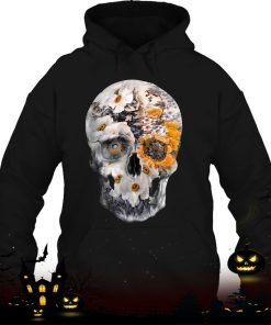 flowery skull still life halloween shirt 1301 N4ReU