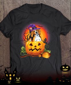 foxhound witch pumpkin halloween dog lover costume shirt 696 GB7tD