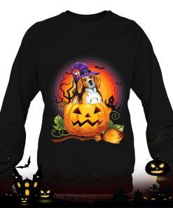 foxhound witch pumpkin halloween dog lover costume shirt 699 UmBne