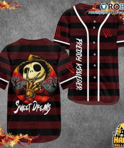 Freddy Krueger Sweet Dreams Baseball Jersey Freddy Krueger Sweet Dreams Baseball Jersey