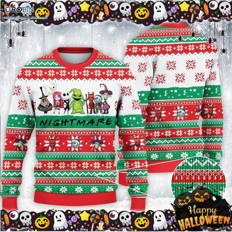 Friends Nightmare Halloween Ugly Halloween Ugly Sweater
