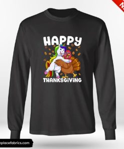Friends Thanksgiving Unicorn Hugs Turkey Magical Happy Thanksgiving Friendsgiving Shirt