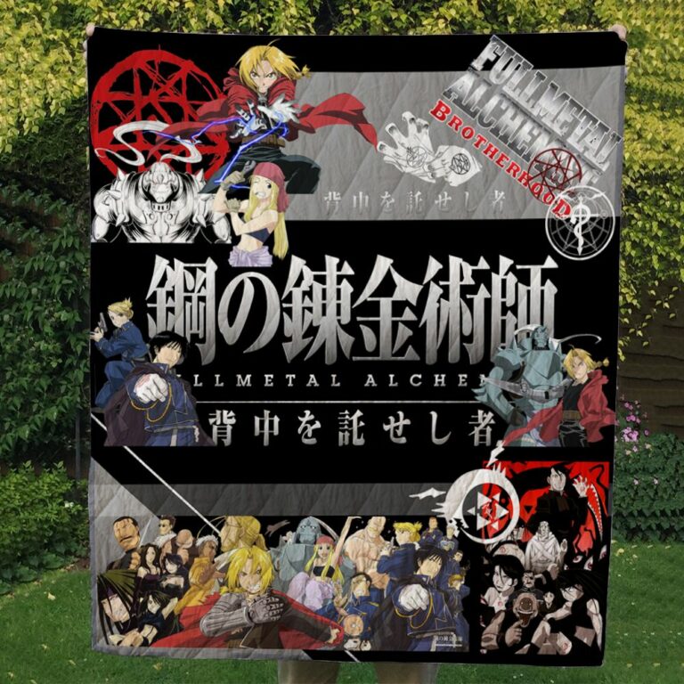 Fullmetal Alchemist Brotherhood Quilt Blanket