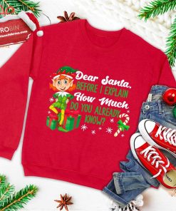funny christmas dear santa how much do you know ugly christmas sweatshirt 3 iFc2d