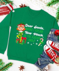 funny christmas dear santa how much do you know ugly christmas sweatshirt 4 PU6N7
