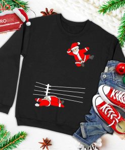 funny christmas santa wrestling xmas ugly christmas sweatshirt 4 4is9U