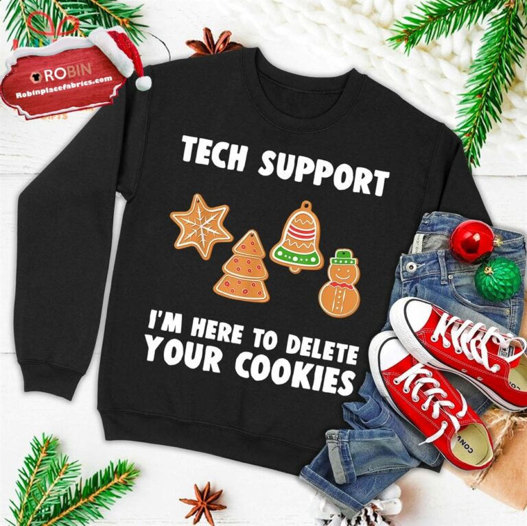 Funny Christmas Tech Support Shirt Computer Programmer Gift Ugly Christmas Sweatshirt