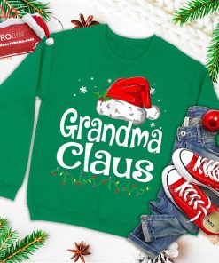 Funny Grandma Claus Christmas Pajamas Santa Gift Ugly Christmas Sweatshirt