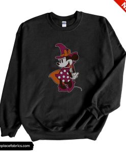 funny halloween disney minnie mouse in witch costume halloween sweatshirt vynxi6