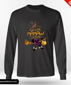 Funny Halloween Grandma Witch Costume Halloween This Is My Awesome Mamaw Costume Shirt