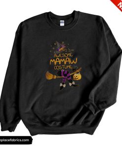 funny halloween grandma witch costume halloween this is my awesome mamaw costume sweatshirt rzfsjq