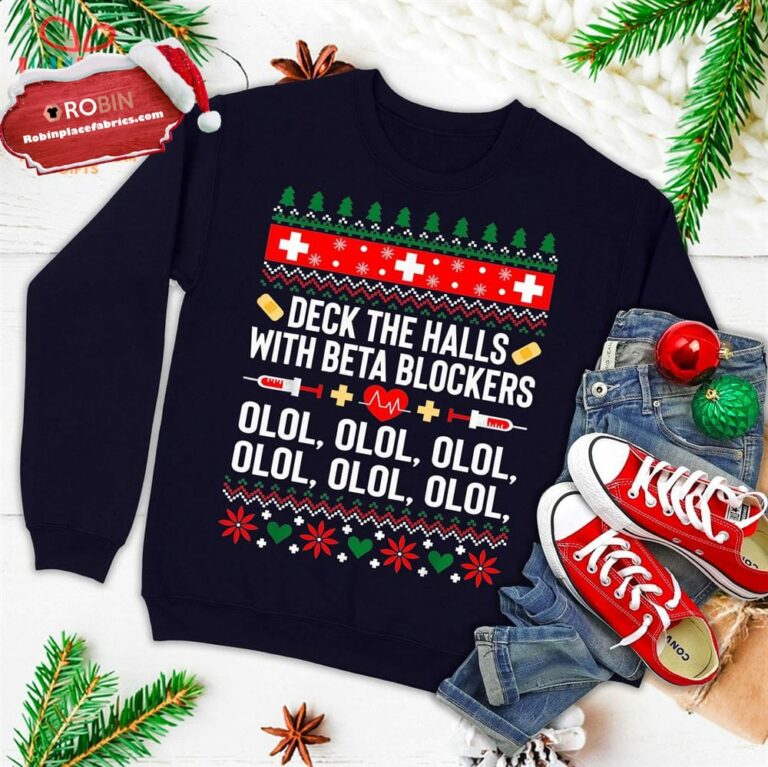 Funny Nurse Christmas Ugly Christmas Sweatshirt