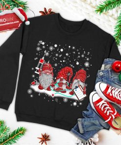 funny nurse gnomes santa christmas light nursing lover gifts ugly christmas sweatshirt 4 PEtJn