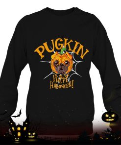 funny pugkin pug happy halloween costume pumpkin cute shirt 703 DscP3