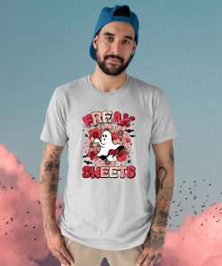 funny spooky freak in the sheets halloween floral spooky ghost shirt 46 ayi1j9