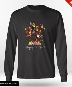 Funny Thanksgiving Happy Fall Yall Gnomes Pumpkin Autumn Tree Thanksgiving Shirt