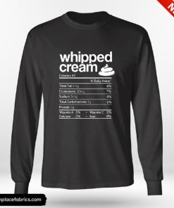 Funny Thanksgiving Whipped Cream Nutrition Funny Thanksgiving Christmas Shirt