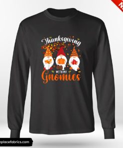 Funny Thanksgiving With My Gnomies Funny Autumn Gnomes Lover Shirt