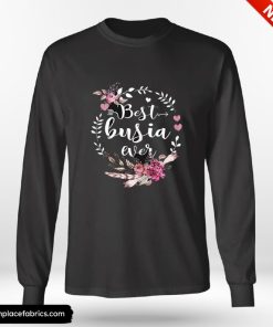 Funny Thanksgiving Womens Best Busia Ever Thanksgiving Floral Funny Gifts Shirt