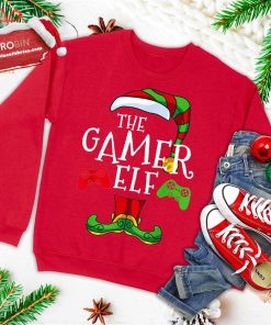 gamer elf family matching christmas funny gaming pajama pj ugly christmas sweatshirt 1 kVY9z