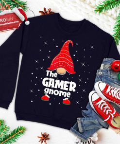 Gamer Gnome Family Matching Christmas Funny Gift Pajama Ugly Christmas Sweatshirt
