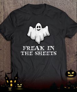 ghost freak in the sheets funny halloween shirt 588 ZlZbC