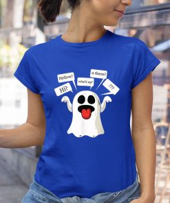 Ghosted Lazy Halloween Costume Funny Ghost Texting Dating Funny Halloween Shirt