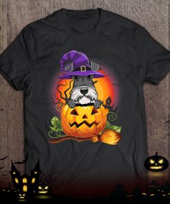 giant schnauzer witch pumpkin halloween dog lover costume shirt 704 s9WKF