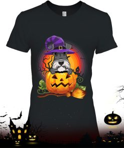 Giant Schnauzer Witch Pumpkin Halloween Dog Lover Costume Shirt