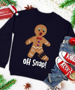 Gingerbread Man Cookie X-Mas Oh Snap Funny Cute Christmas Ugly Christmas Sweatshirt