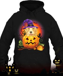 golden labrador witch pumpkin halloween dog lover costume shirt 718 c85Sv