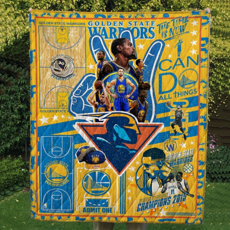 Golden Sate Warriors Quilt Blanket #1