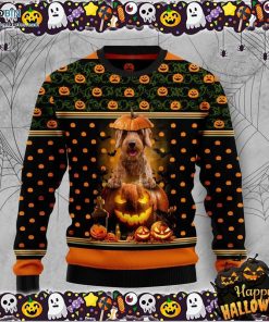 Goldendoodle Pumpkin Halloween Halloween Ugly Sweater