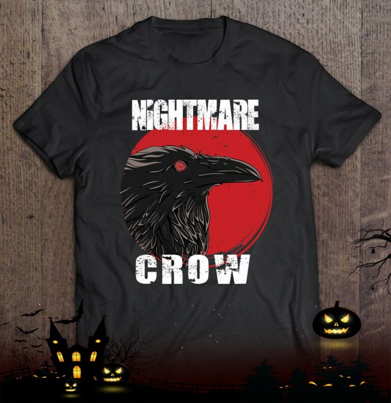 Goth Occult Crow Horror Nightmares Halloween Shirt