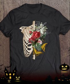 gothic skeleton floral costume halloween shirt 908 IYDg1